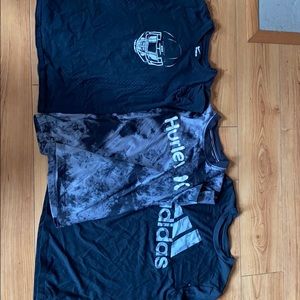 Bundle. Hurley, Nike, Adidas T shirts Size M
